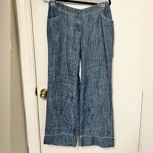 J. Jill Wide Leg Blue Jeans